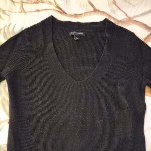 Banana Republic Classic Black V-Neck Top